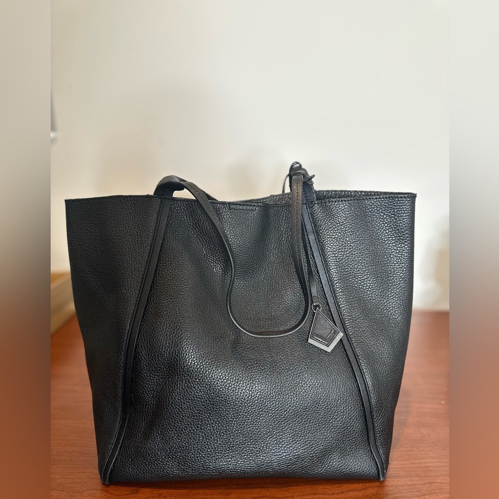 Botkier Black Leather Tote Bag Spacious and Stylish